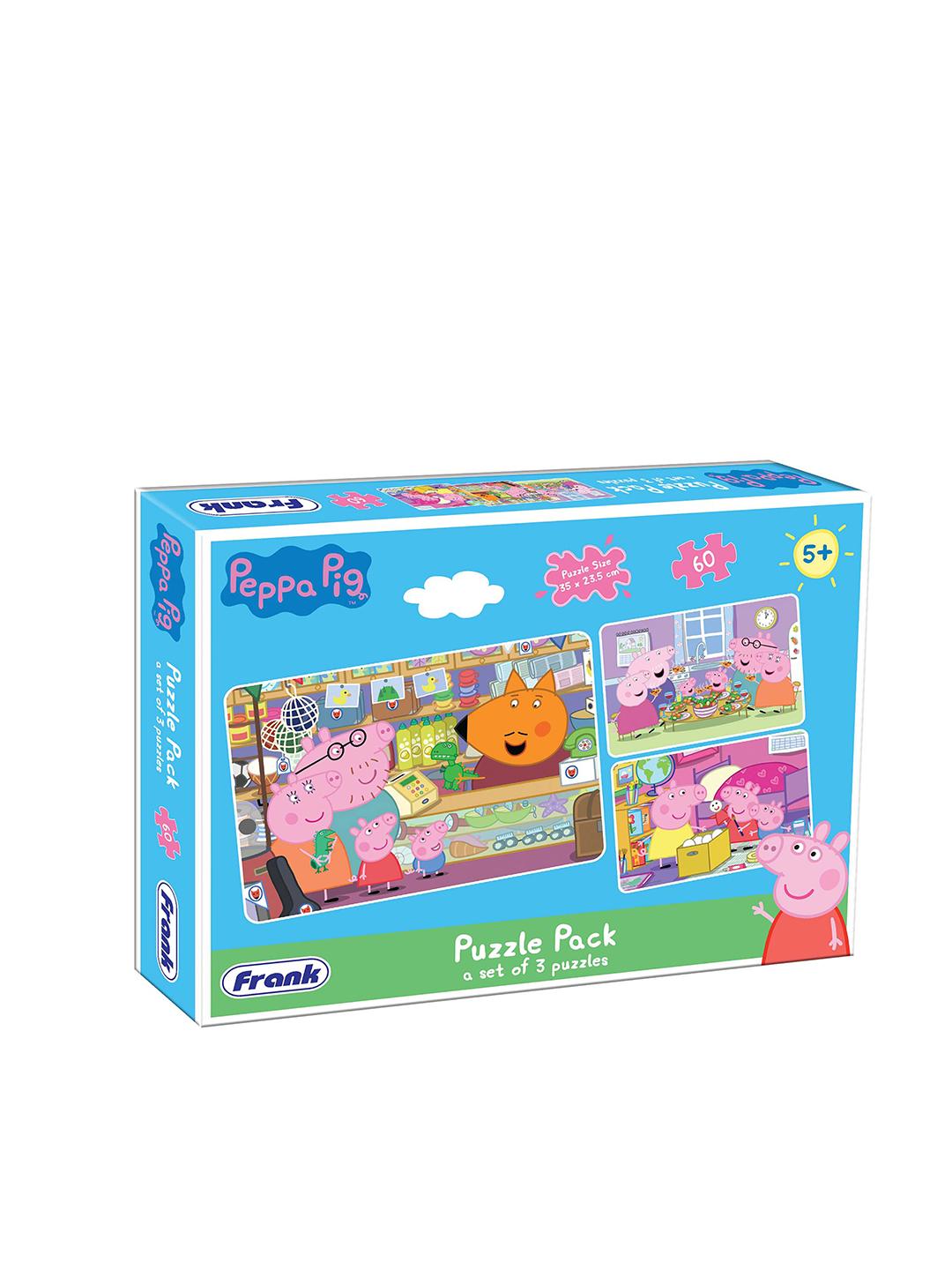 Buy Frank Multicoloured Set of 3 Peppa Pig Puzzles - 60 Pieces
