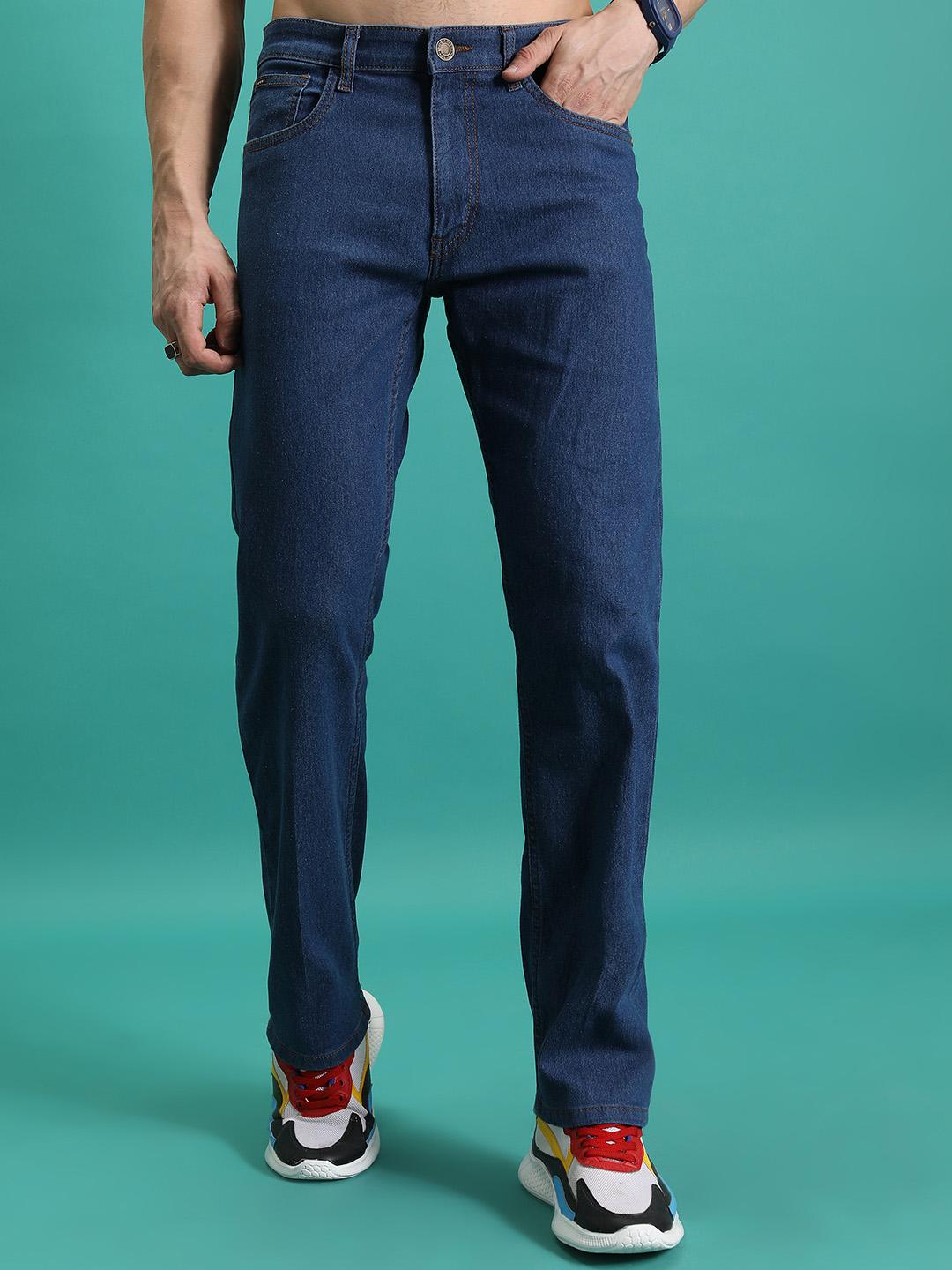 Buy HIGHLANDER Men Straight Fit Mid-Rise Stretchable Jeans Jeans