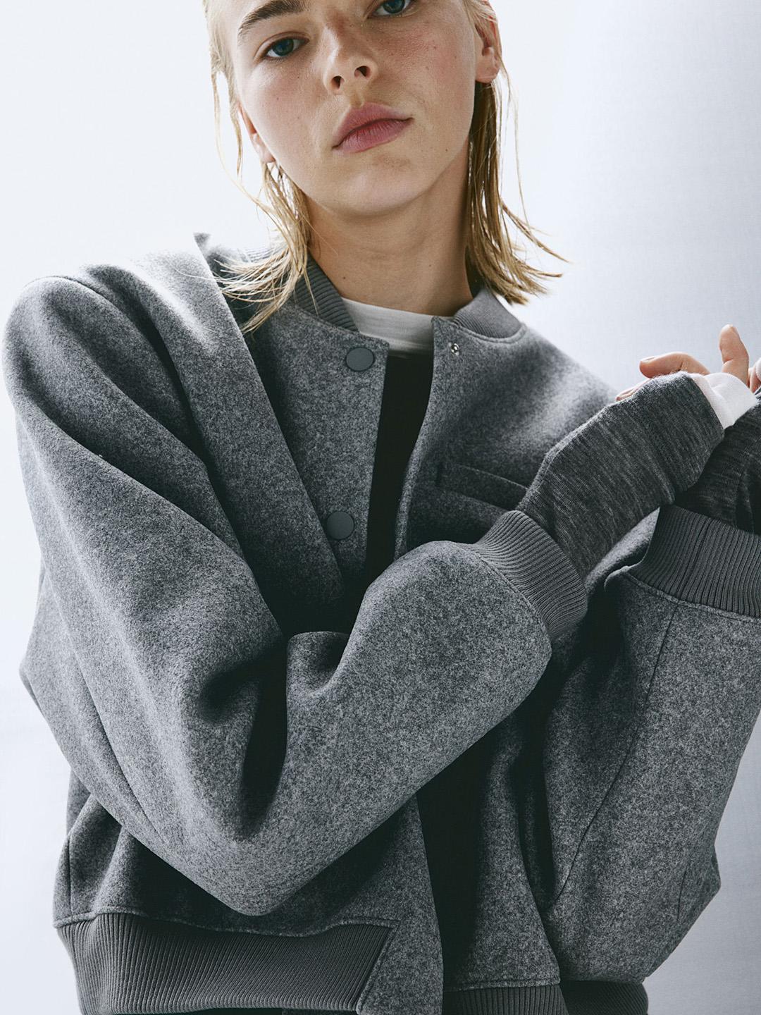 Buy H&M Cropped Bomber Jacket Jackets for Women 25396780 Myntra