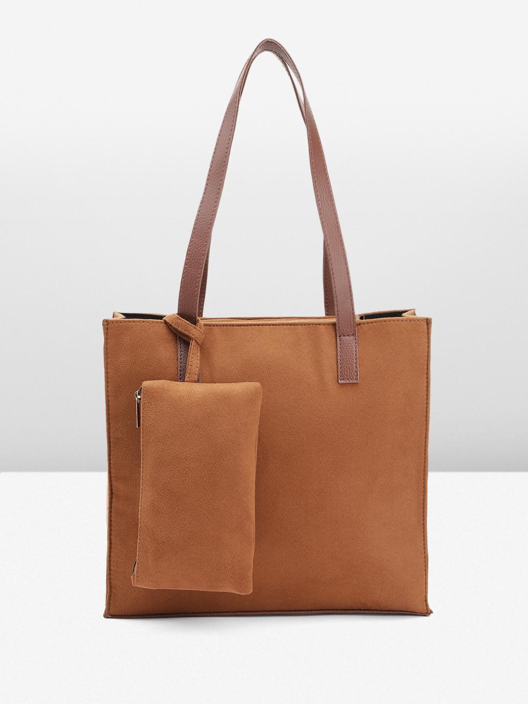 Buy Mast & Harbour Women Suede Shopper Tote Bag - Handbags for