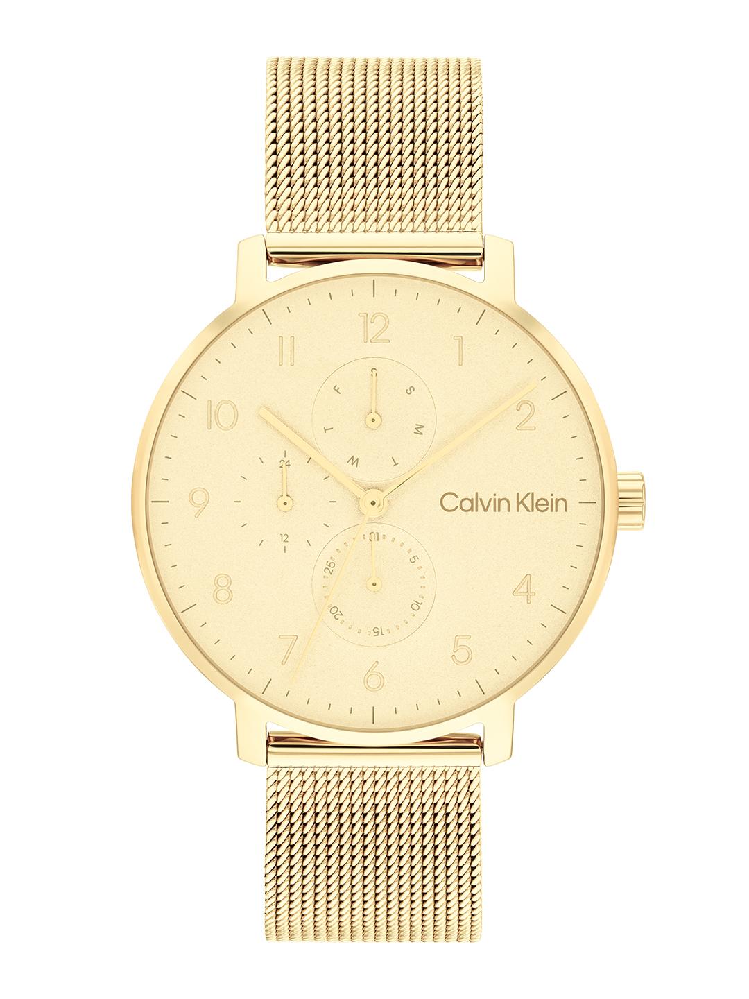Buy Calvin Klein Unisex Stun Stainless Steel Textured Analogue