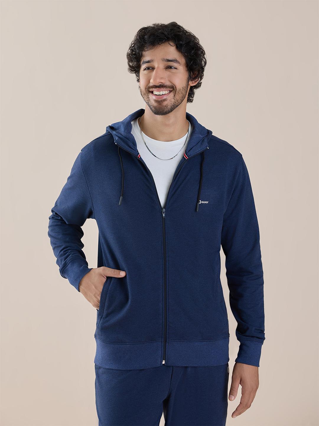 Buy Gloot Men Pure Cotton Hoodie Jacket Jackets for Men 25545230