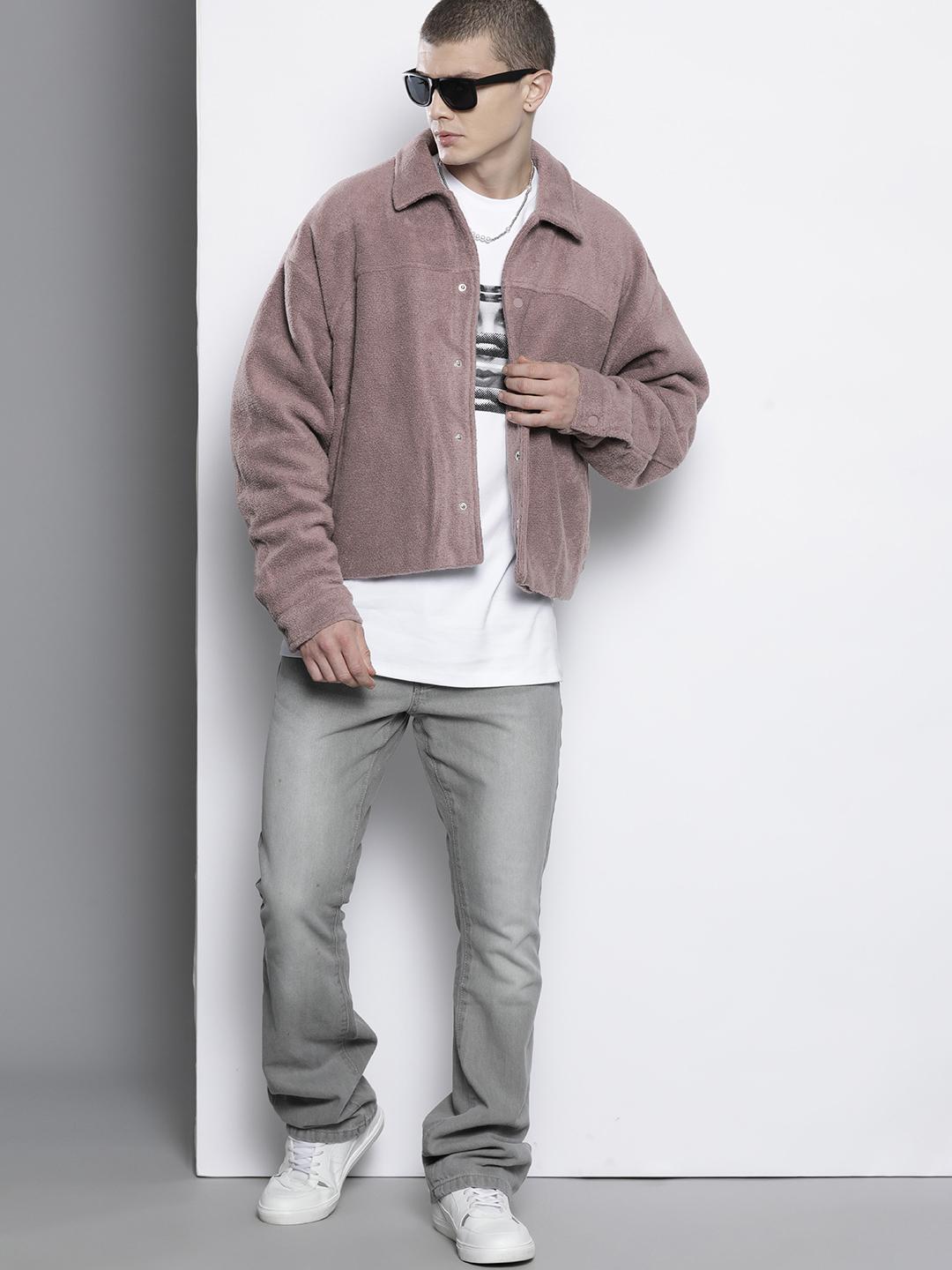 boohooMAN Boxy Borg Harrington Jacket