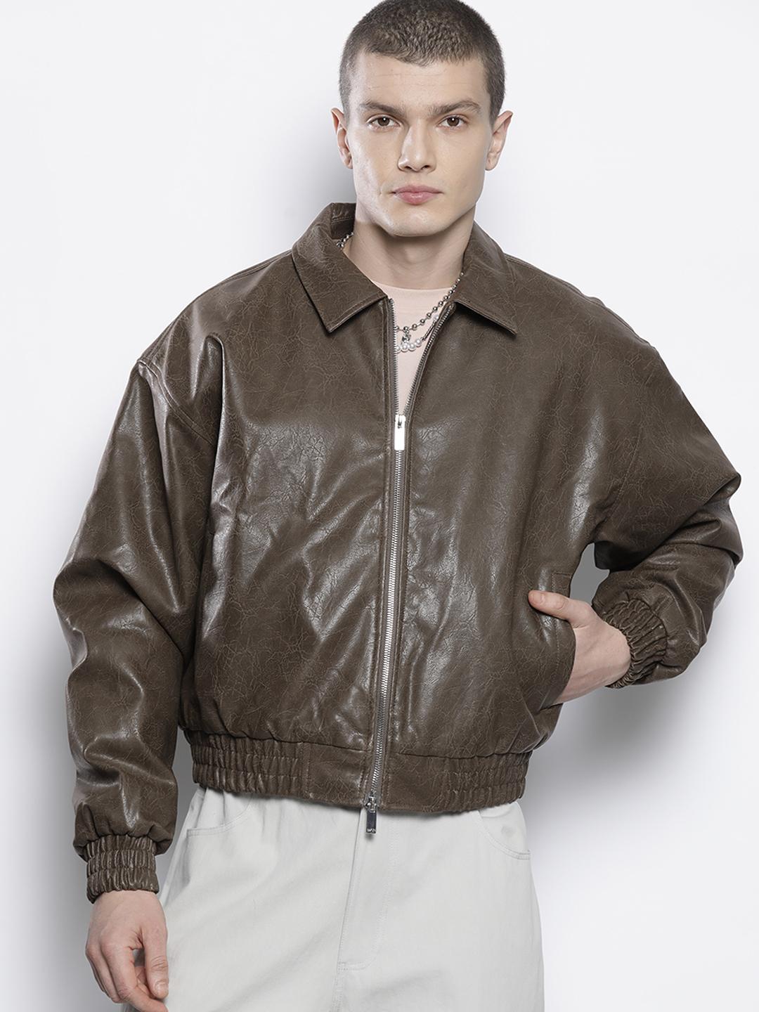Buy boohooMAN Spread Collar Bomber Jacket Jackets for Men