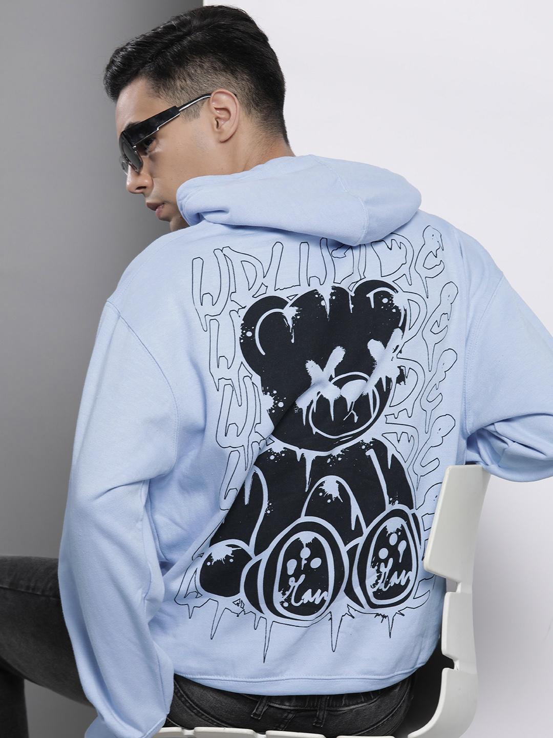 Buy boohooMAN Back Print Oversized Hooded Sweatshirt Sweatshirts