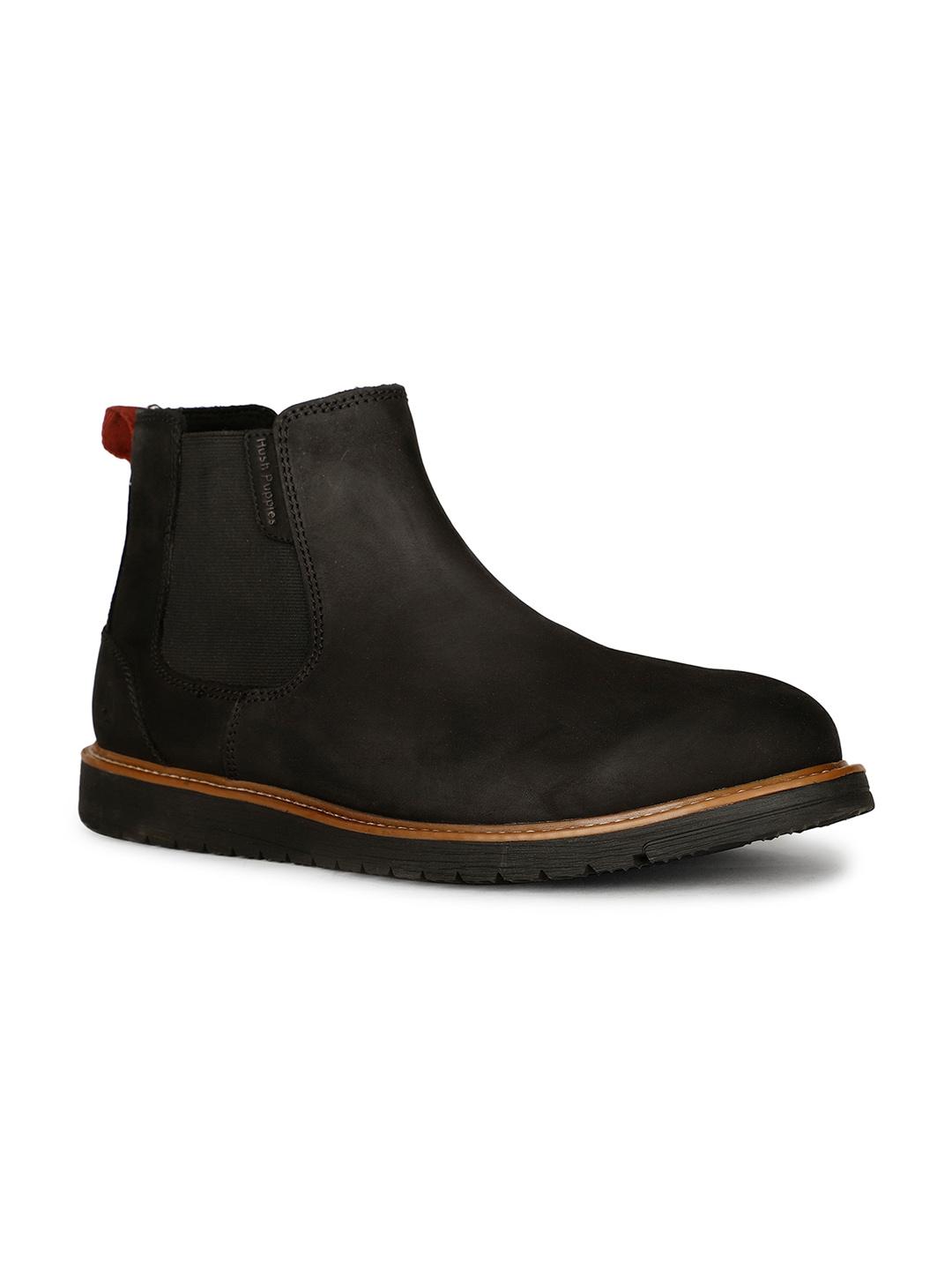 Buy Hush Puppies Men Nubuck Mid-Top Chelsea Boots Boots for Men