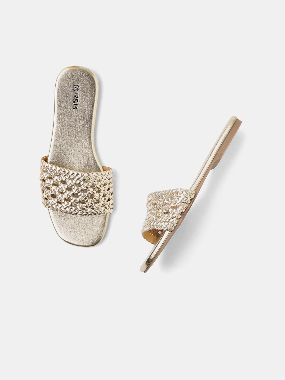 Buy R&B Braided Open Toe Flats - Flats for Women 25604520 | Myntra