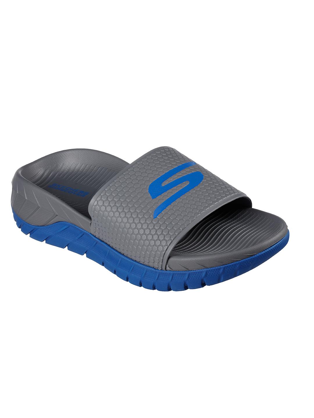 Buy Skechers Men GO RECOVER Brand Logo Print Rubber Sliders