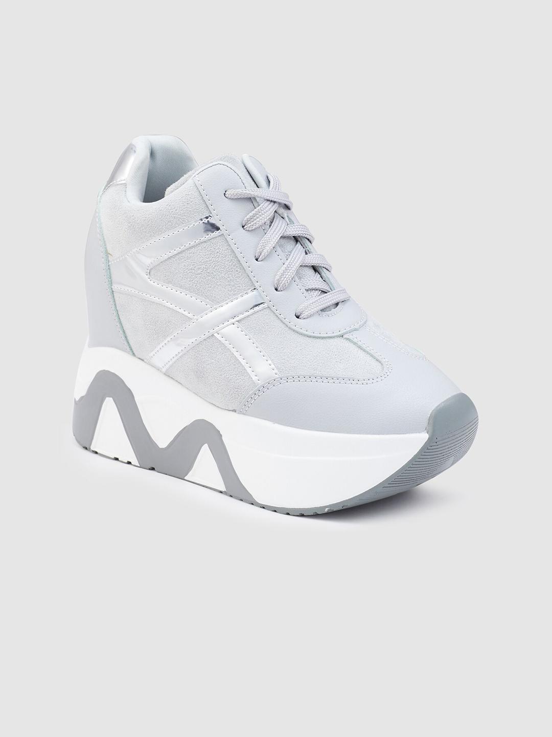 Buy Sole To Soul Women Contrast Sole Lace-Up Sneakers - Casual