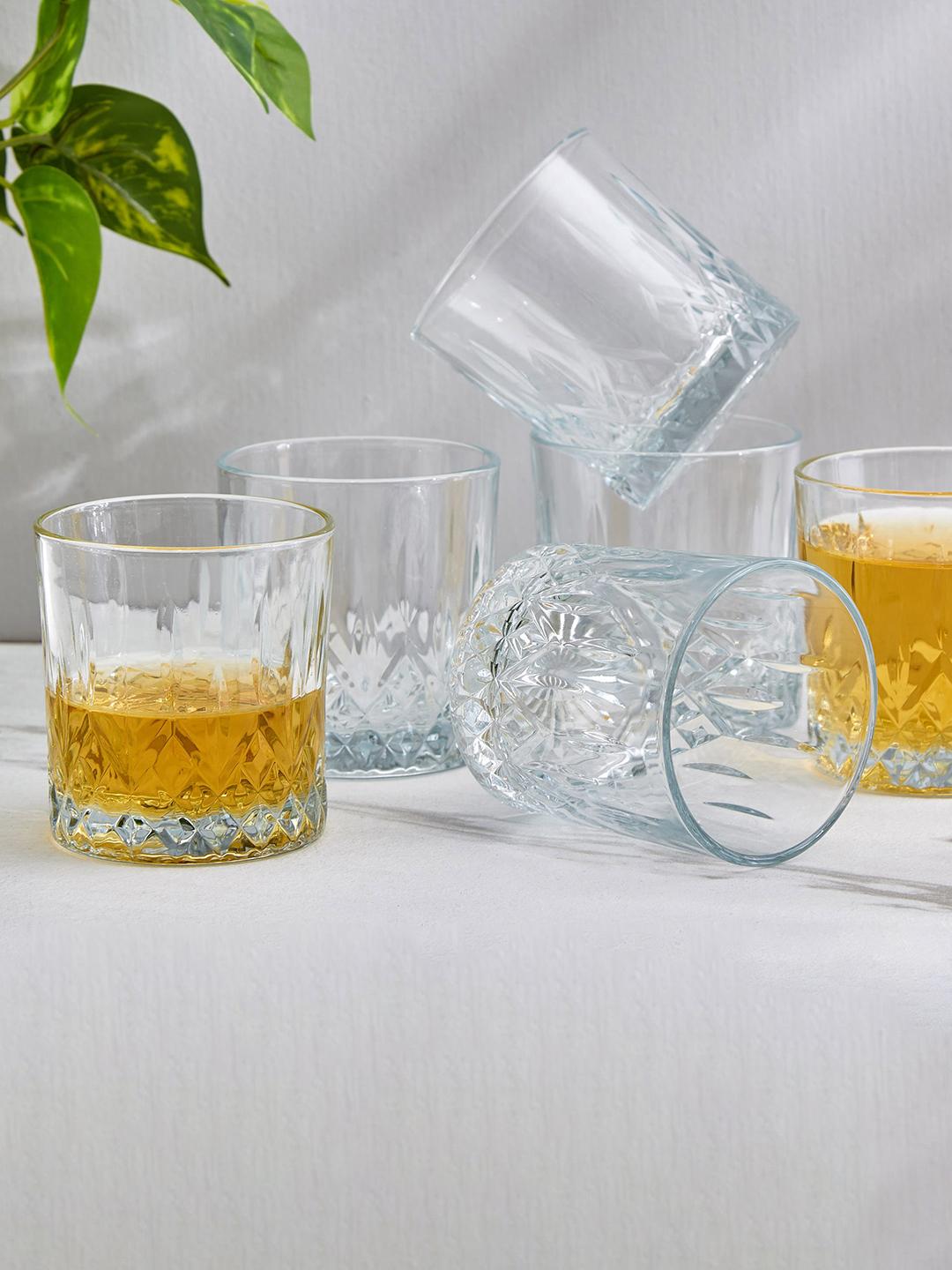 Buy Home Centre Mizu 6 Pcs Transparent Double Old Fashioned Whisky