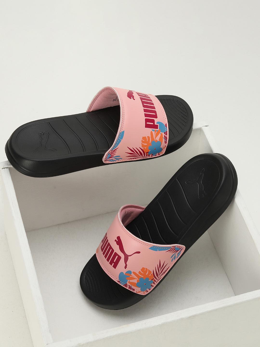 Popcat Sliders Puma Popcat Slides Junior Popcat Puma Sandals Women Girls  PUMA Popcat 20 Jr Slippers