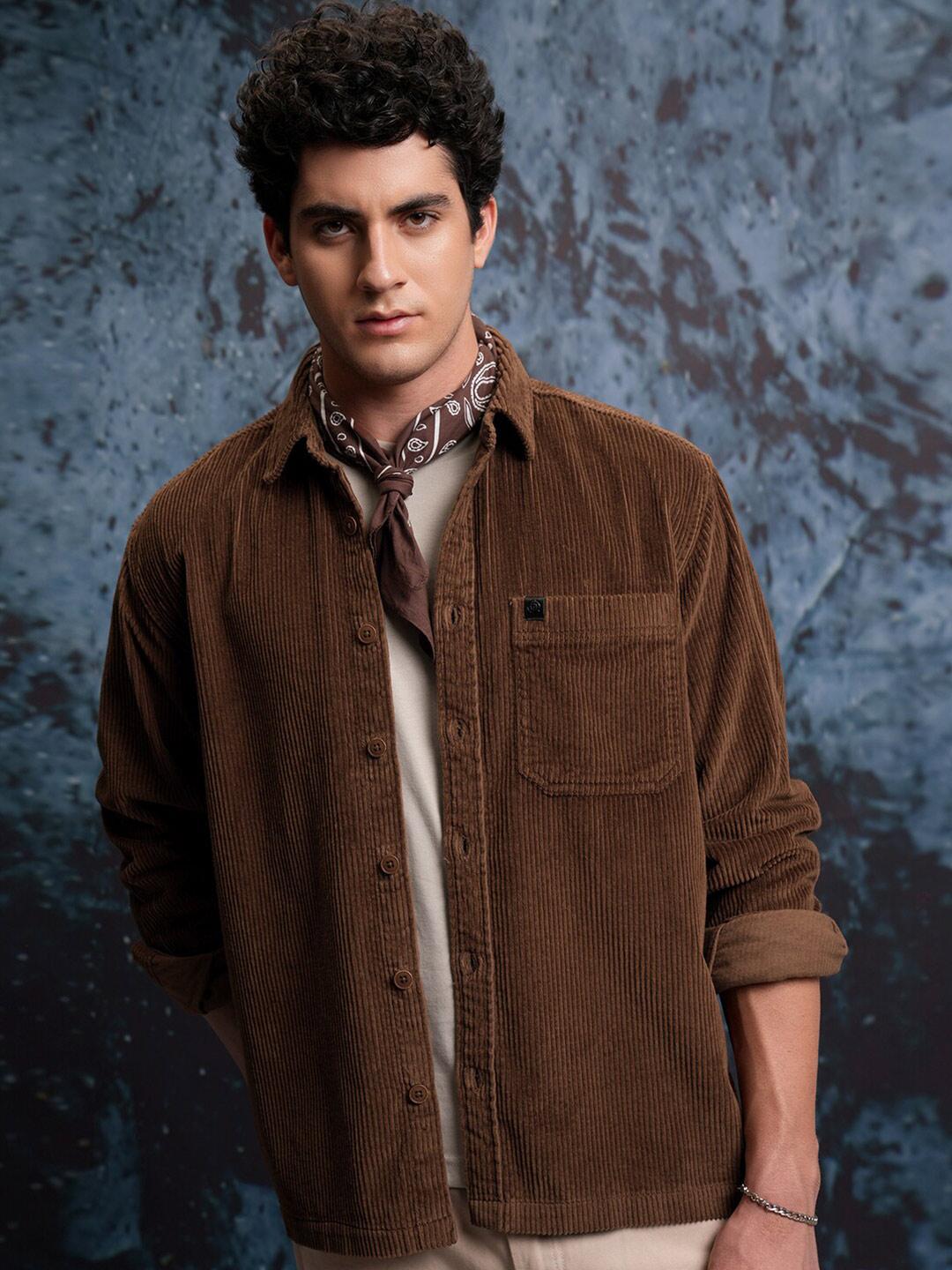 Buy LOCOMOTIVE Corduroy Utility Pocket Overshirt - Shirts for Men