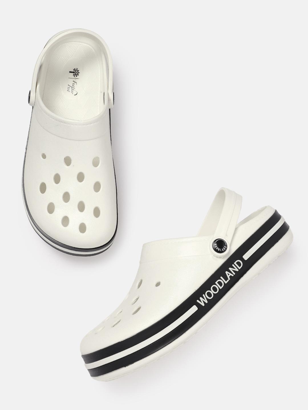 Buy Woodland Men Laser Cut Clogs Flip Flops for Men 25983532 - Main Image