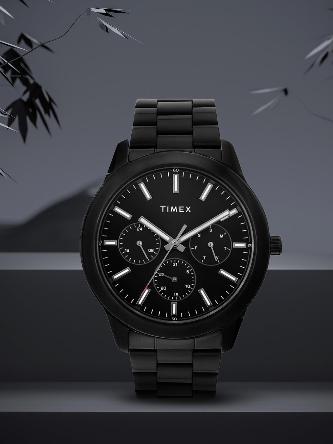 Buy Timex Men Brass Dial Stainless Steel Bracelet Style Straps