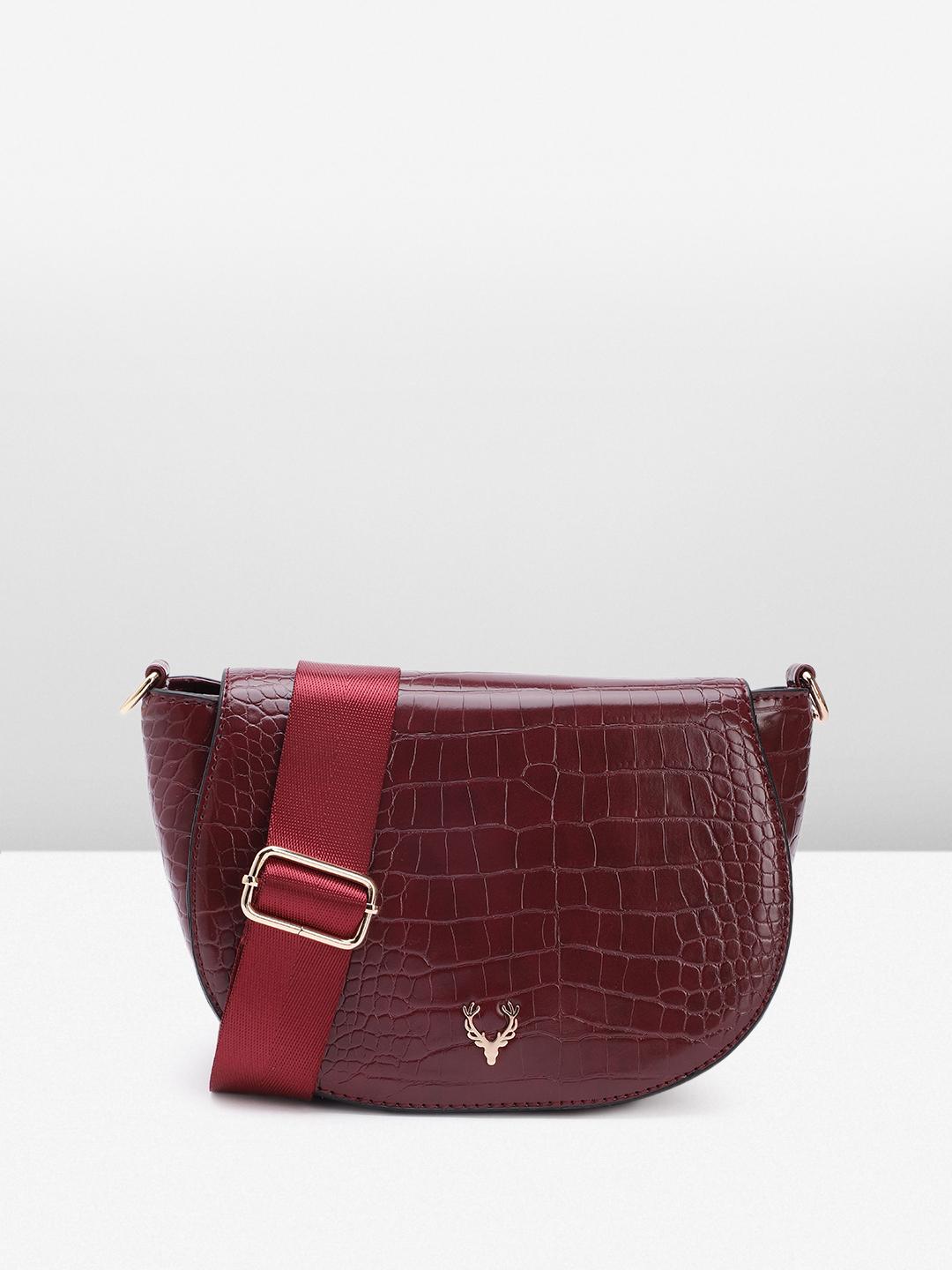 Buy Allen Solly Animal Textured Structured Sling Bag - Handbags