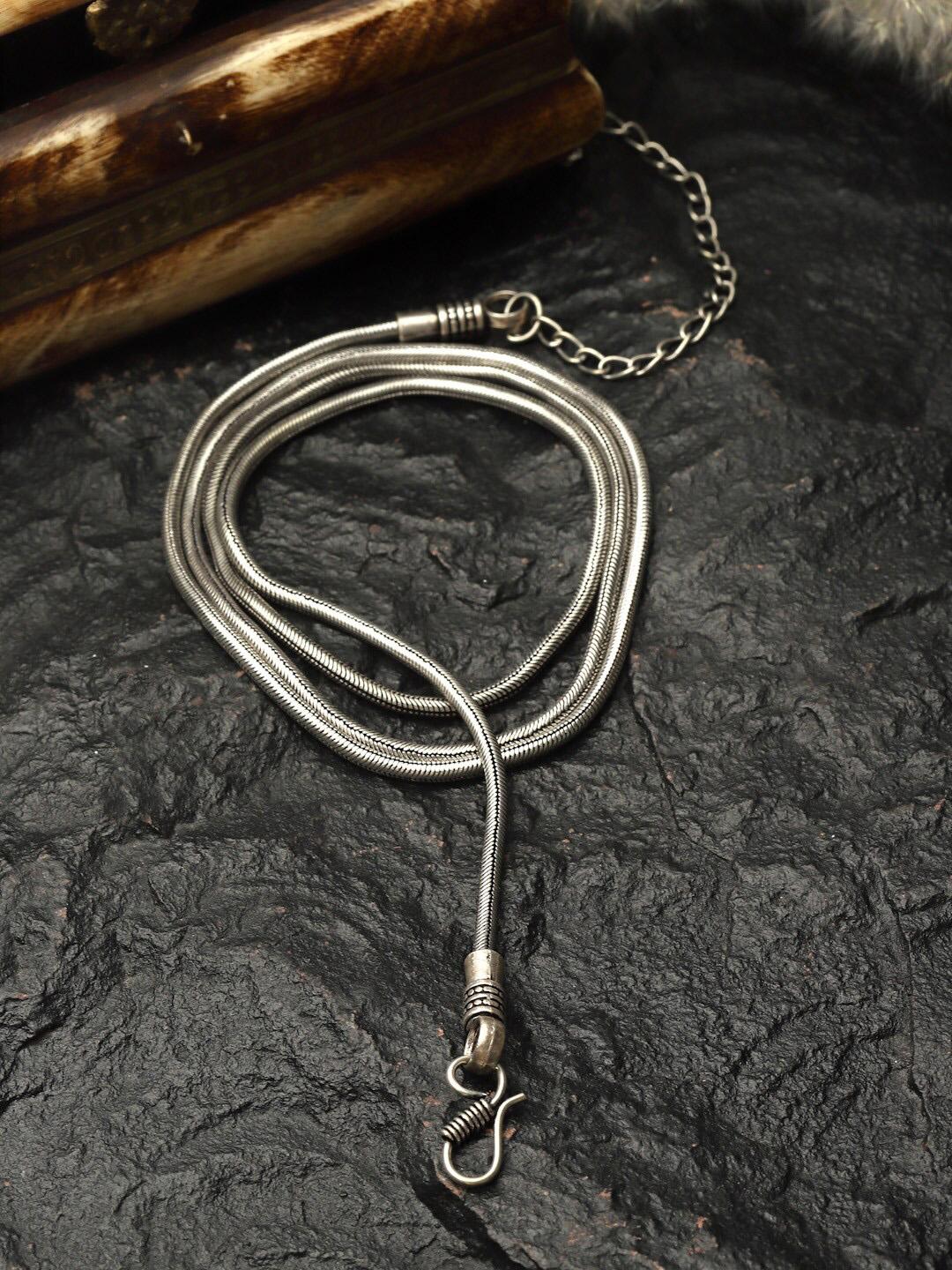 Buy Sanjog Silver-Plated German Silver Oxidised Kamarbandh