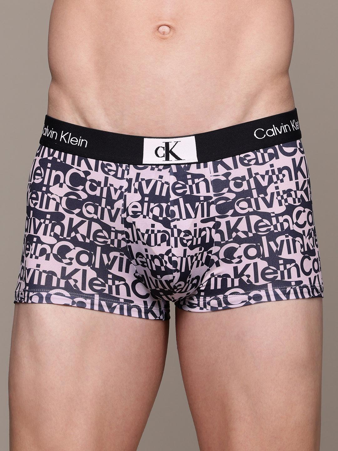 Buy Calvin Klein Underwear Men Printed Trunk NB3406LNM-LNM Trunk