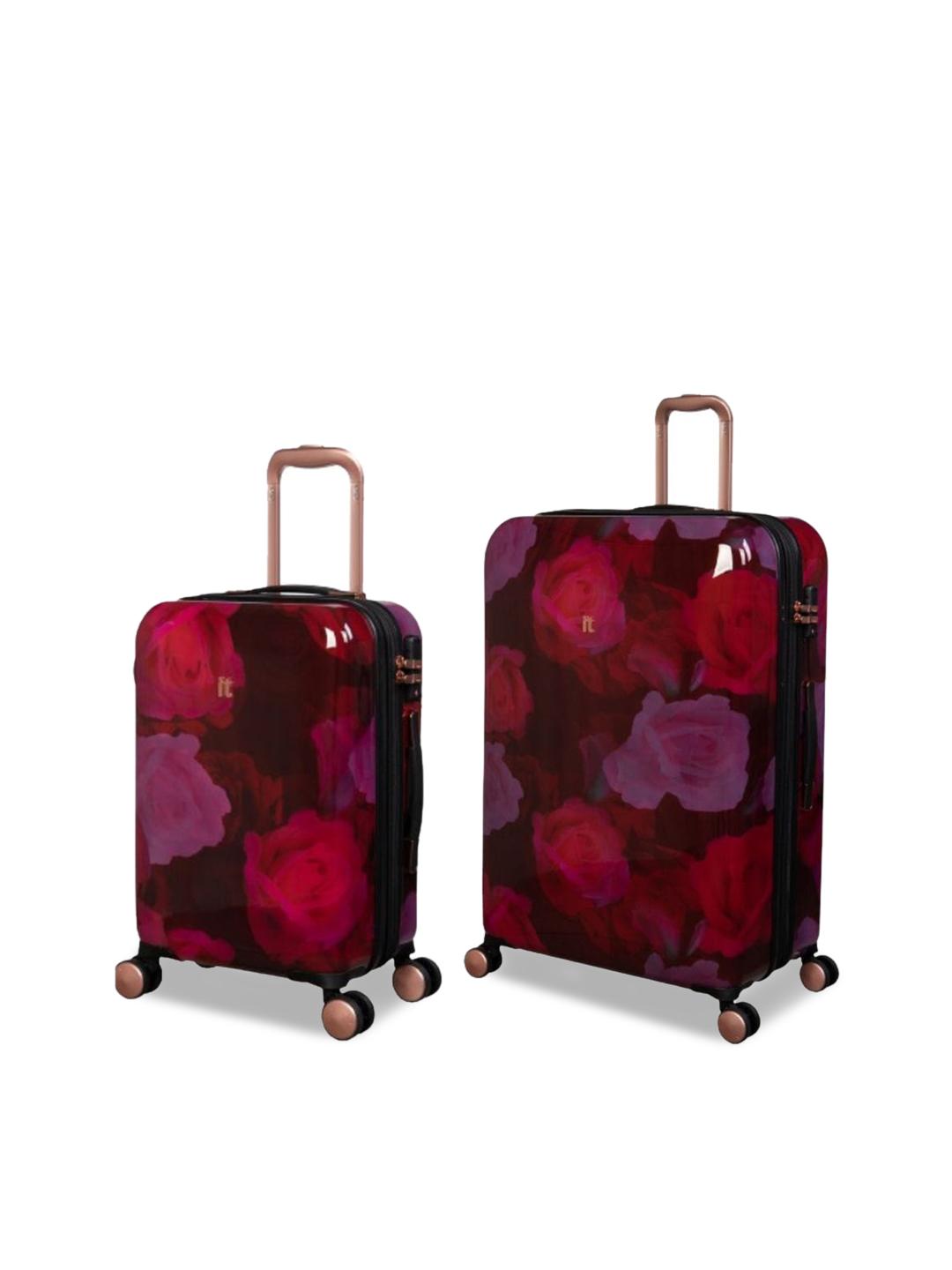Buy IT luggage Sheen Maxy Rose Set of Hard-Sided Medium Large