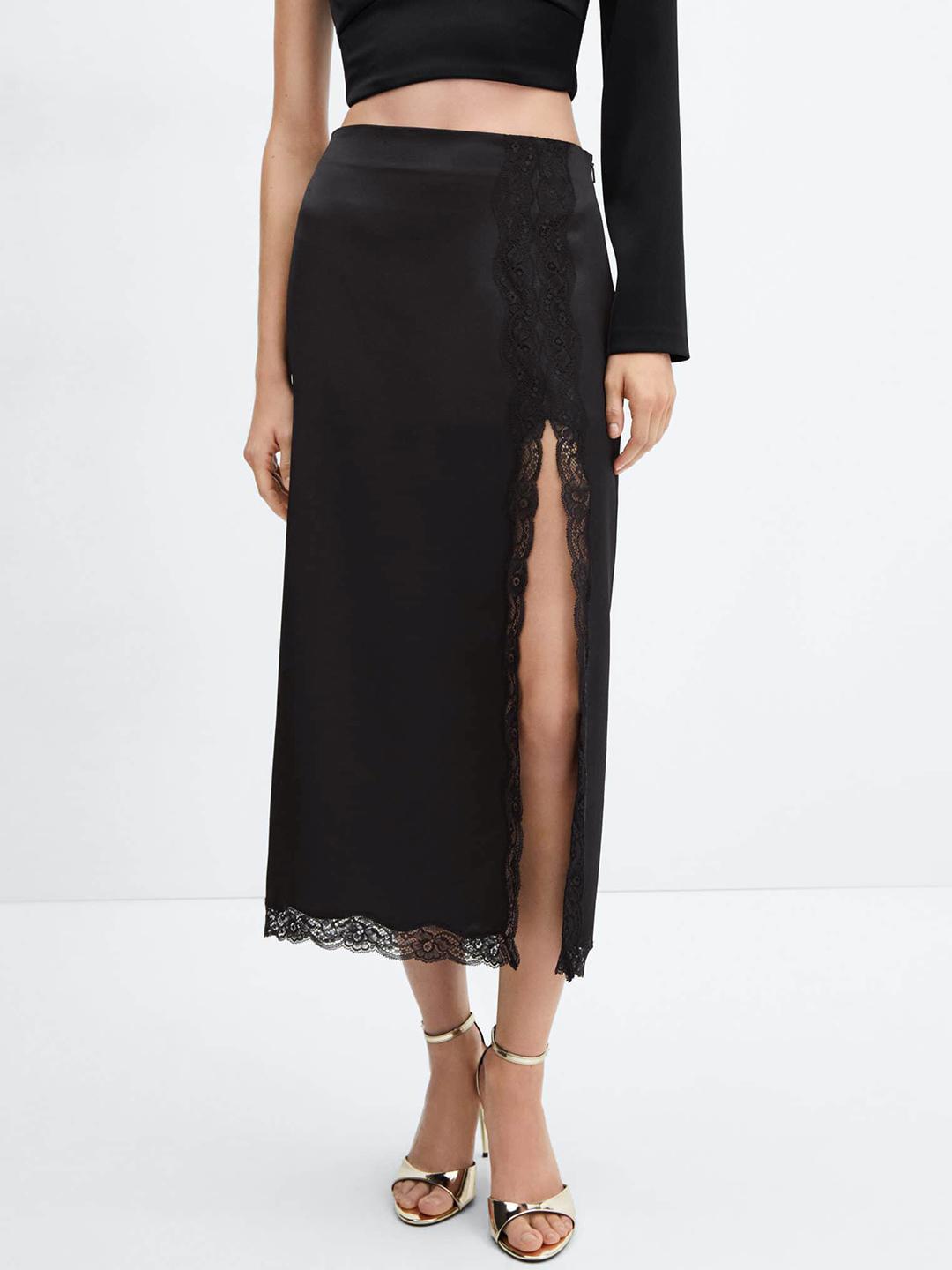 スカート THEREDTHREAD S lace trim suit skirt M THEREDTHREAD / ザ