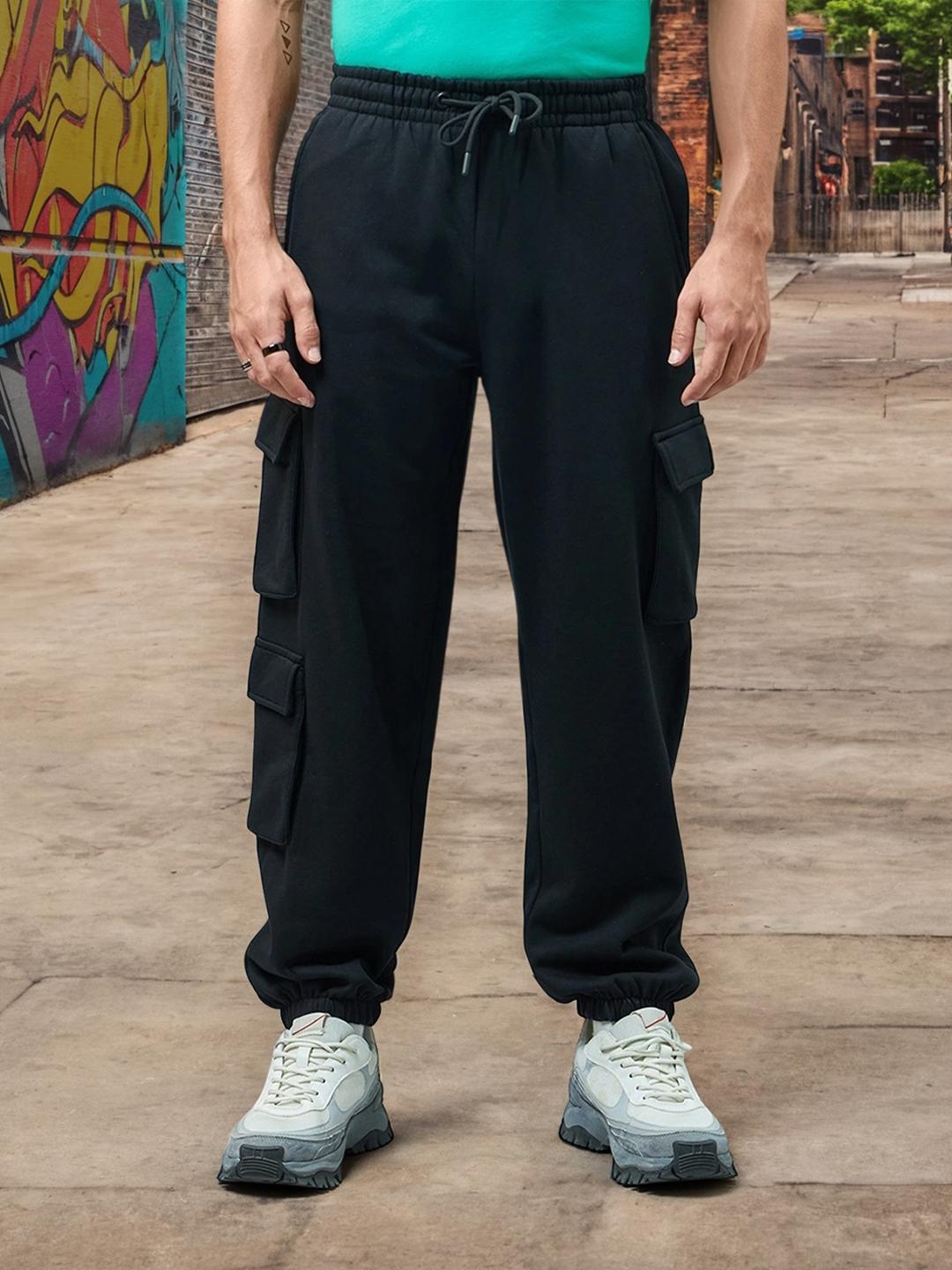 Cargo Joggers Black Baggy Cargo Pants Mens Buy Bewakoof Heavy Duty