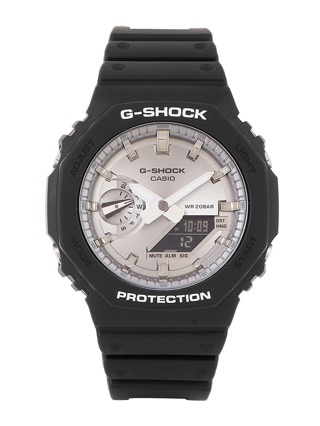 Buy CASIO Men G-Shock GA-2100SB-1ADR Silver Ana-Digi Dial Black