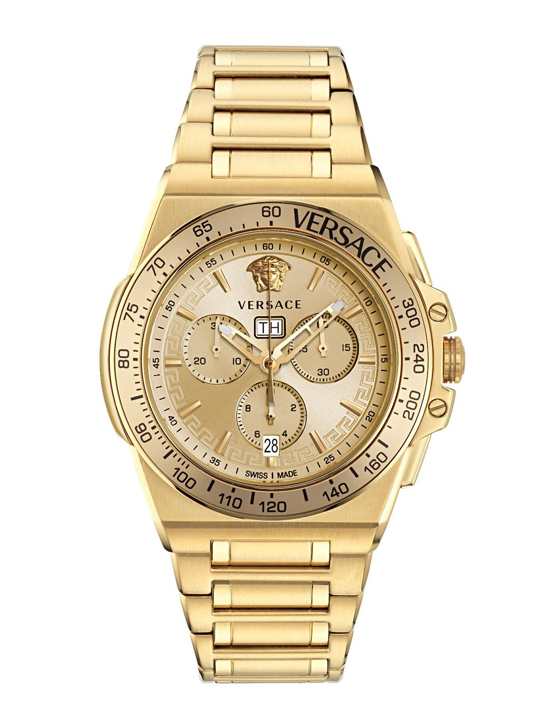 V Buy Versace Men Stainless Steel Straps Reset Time Analogue Watch