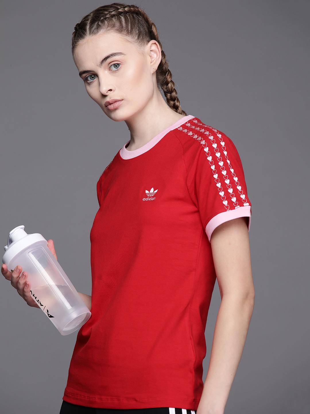 Red Adidas Adidas Striped Shirt Womens Buy ADIDAS Originals