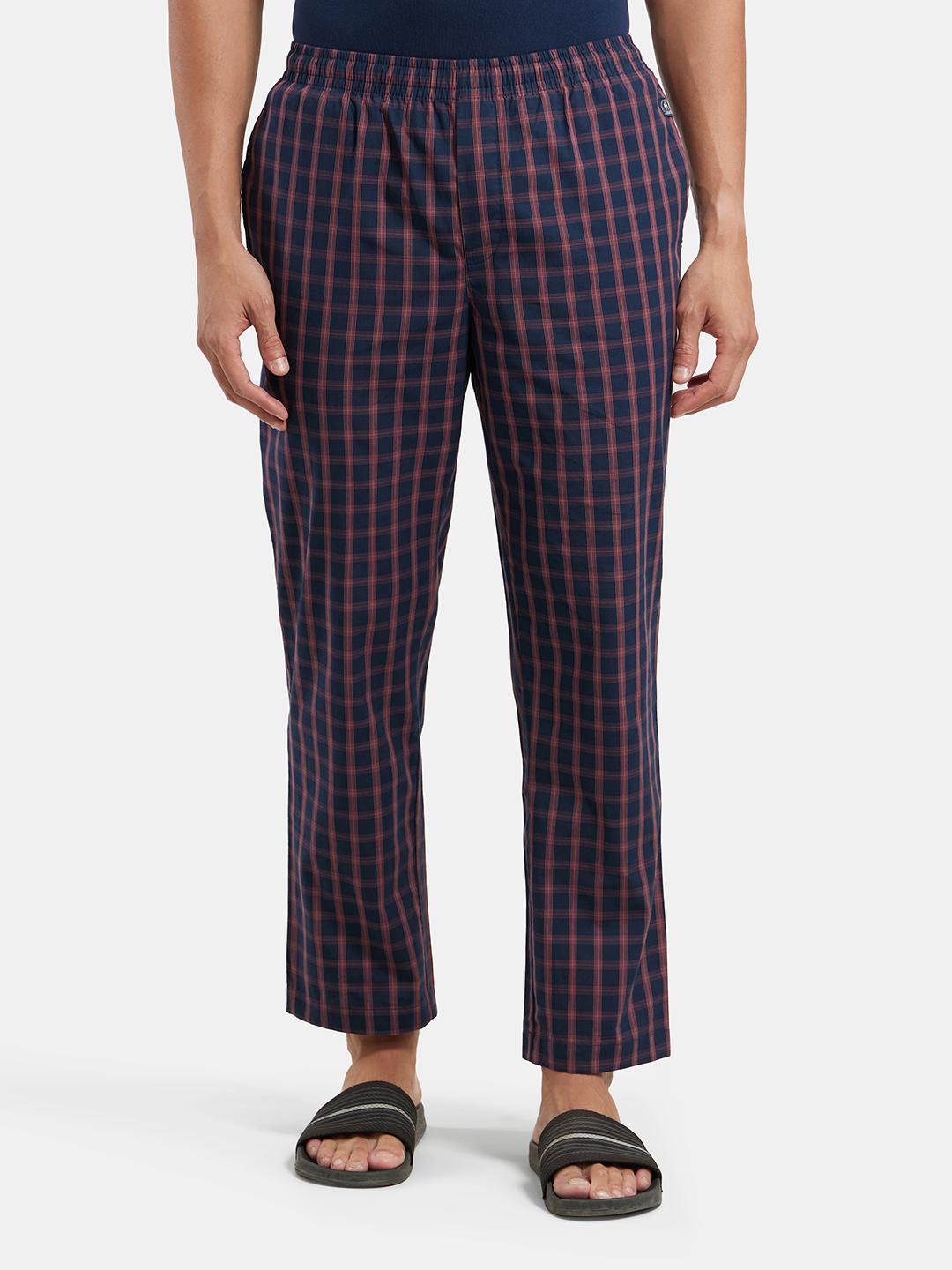 Buy Jockey Combed Cotton Woven Fabric Pyjama with Side Pockets