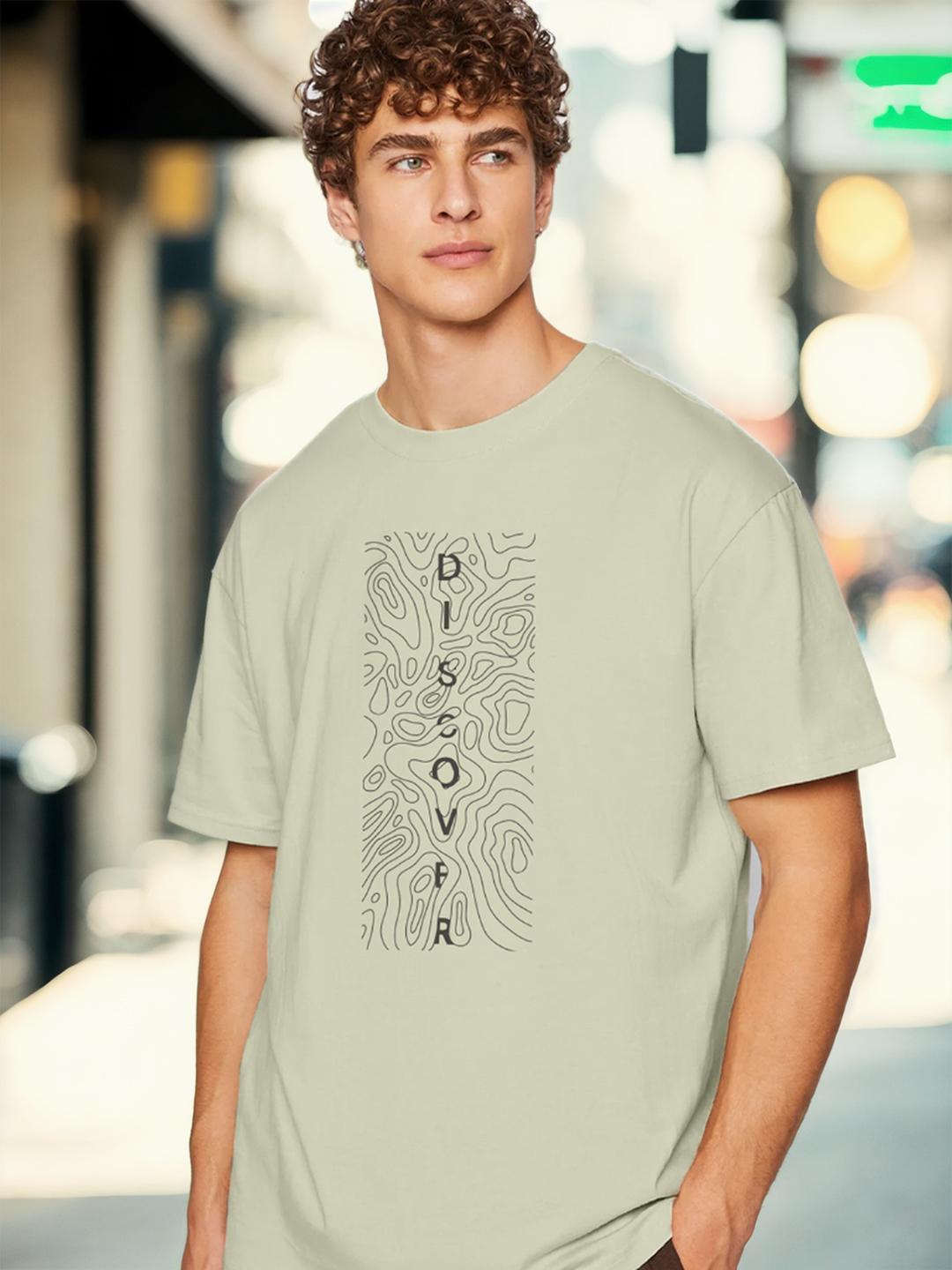 Buy NOBERO Graphic Printed Round Neck Cotton Oversized T-shirt
