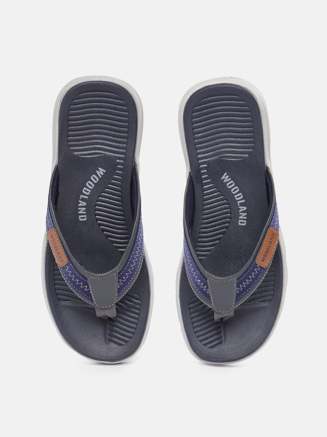 Buy Woodland Men Colourblocked Thong Flip-Flops Flip Flops for