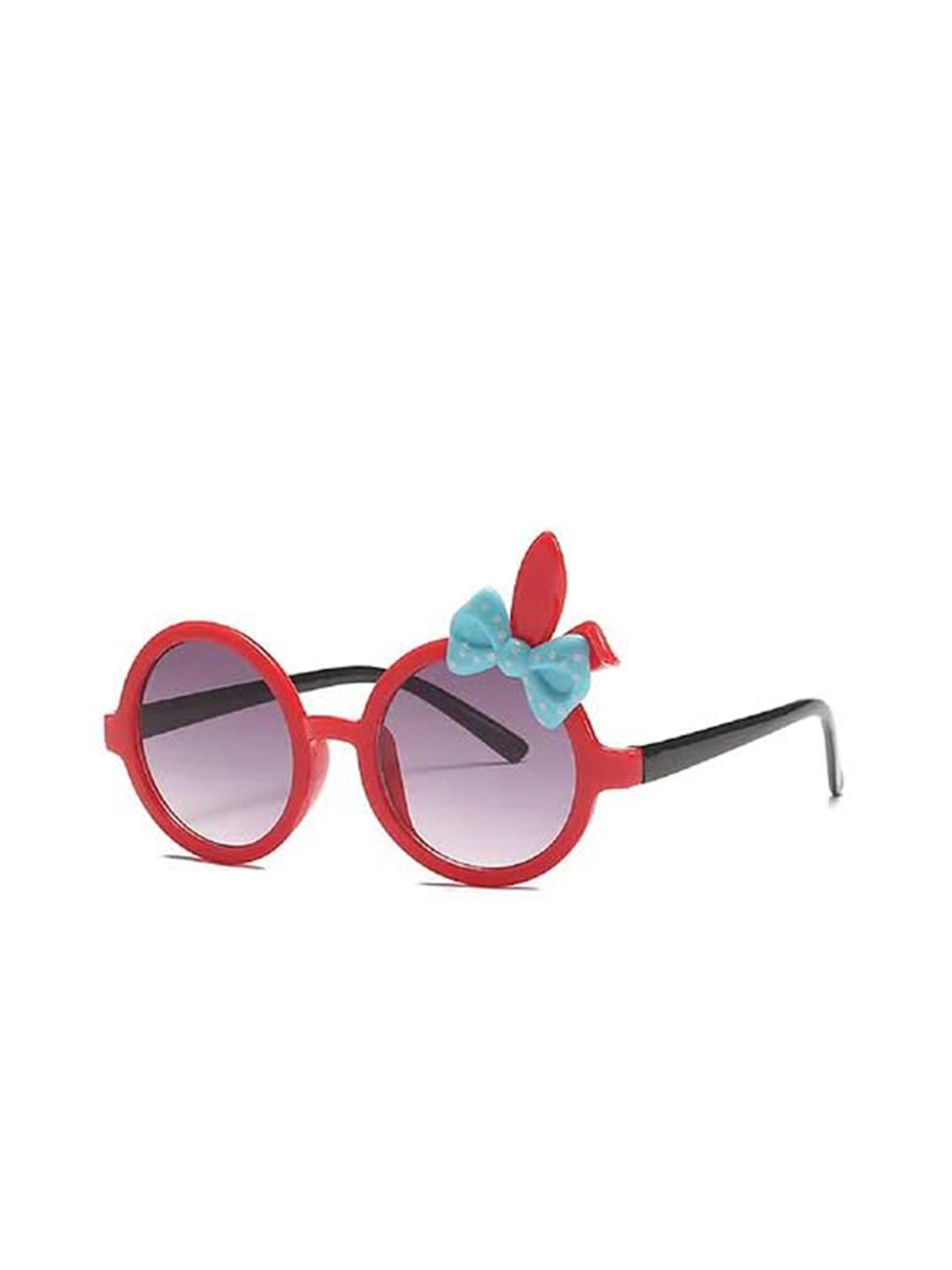 Buy SYGA Kids Round Sunglasses Goggles-EarTie-Red Sunglasses for