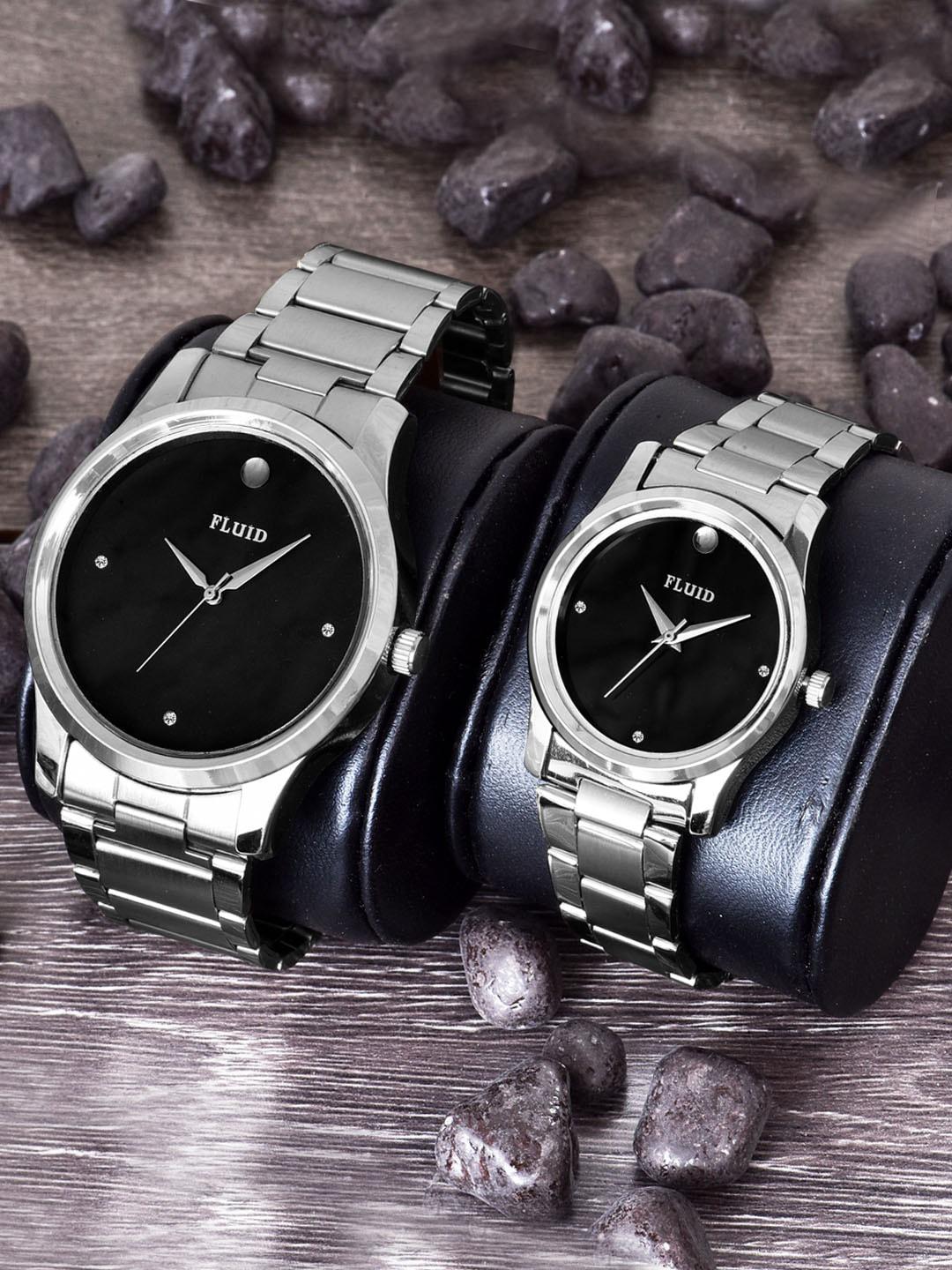 Buy FLUID Couple Watch Gift Set FLPair-754PR-BK01 Watch Gift Set