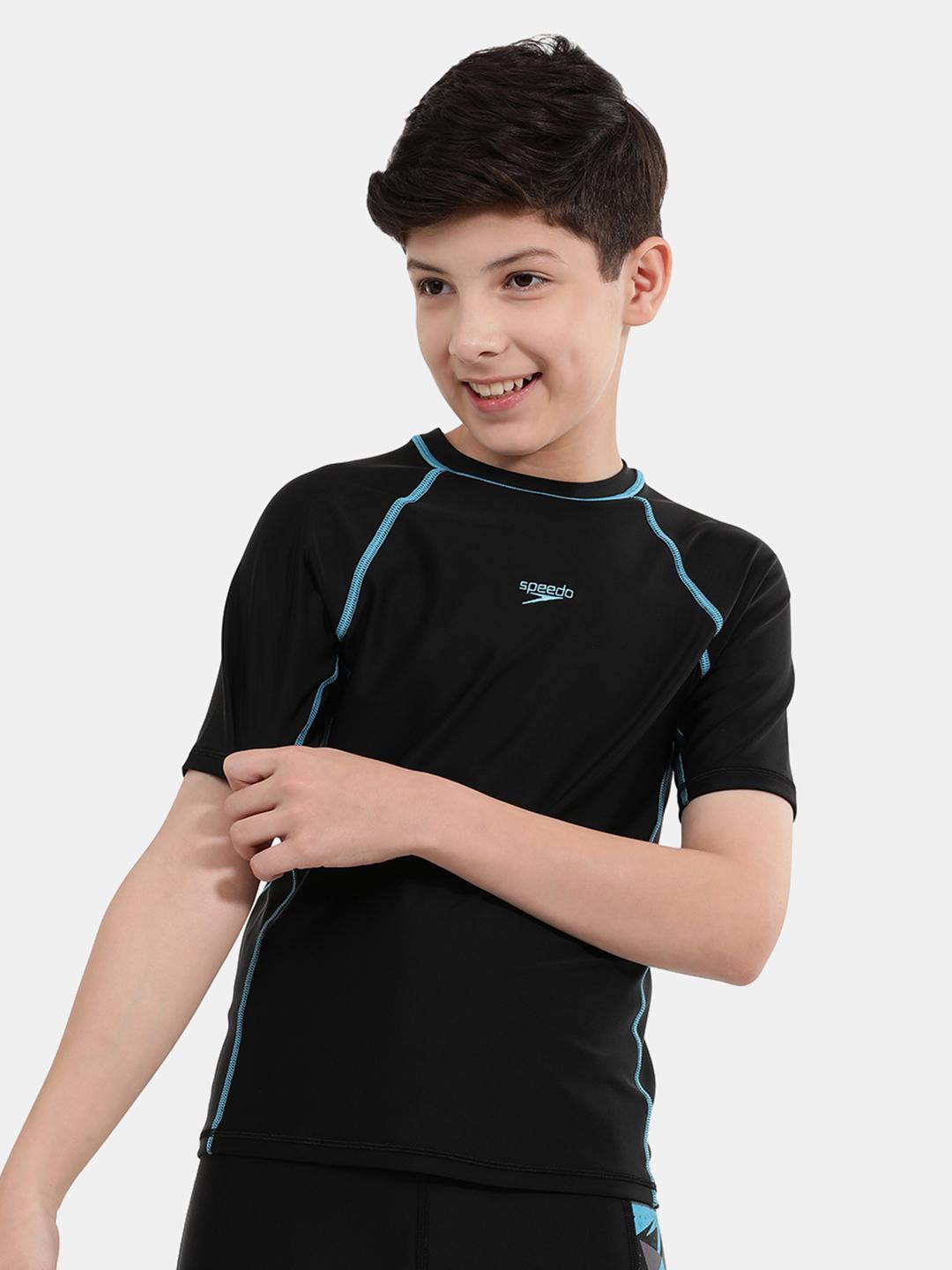 Buy Speedo Boys Short Sleeves Swim Tshirt Swim Tops for Boys
