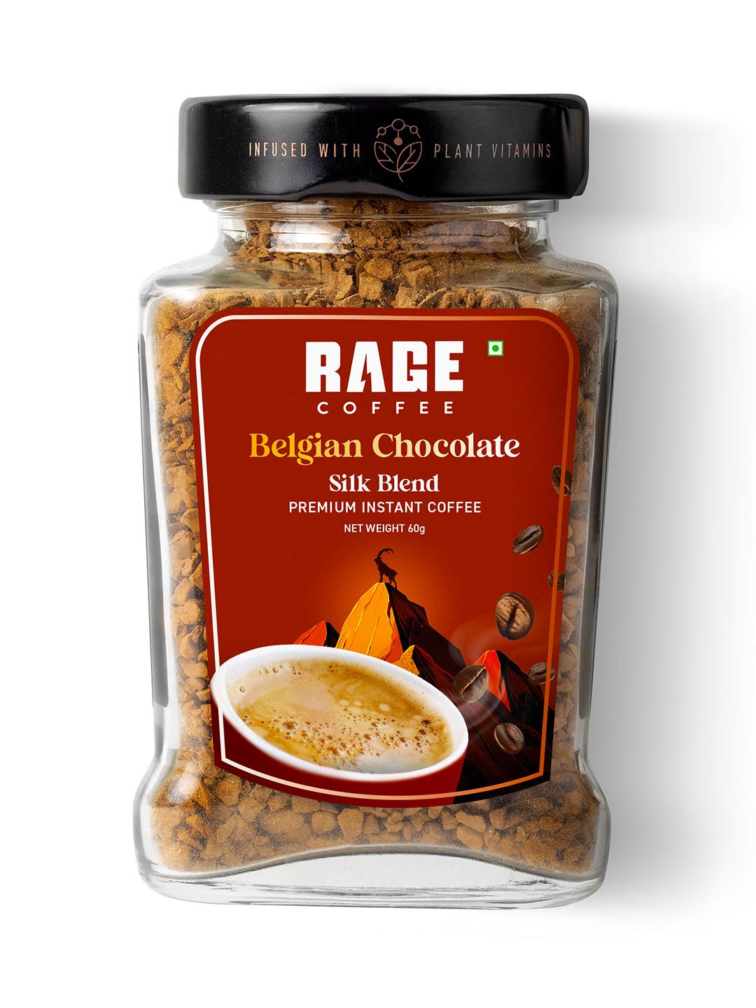 Rage Coffee Silk Blend Belgian Chocolate Instant Coffee-60 Gms - Image 1