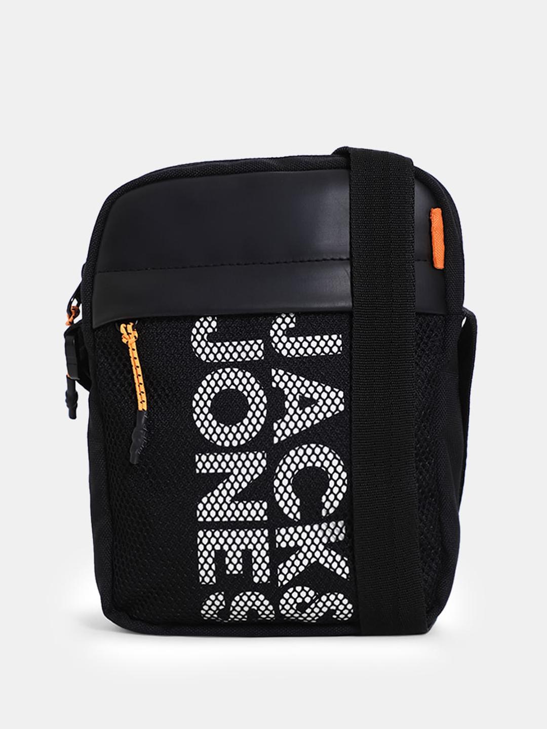 Buy Jack Jones Typography Printed Structured Sling Bag