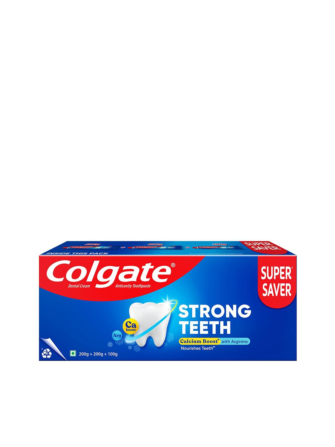 Colgate Strong Teeth Calcium Boost Toothpaste 3x500g Pack of 3 - Image 1