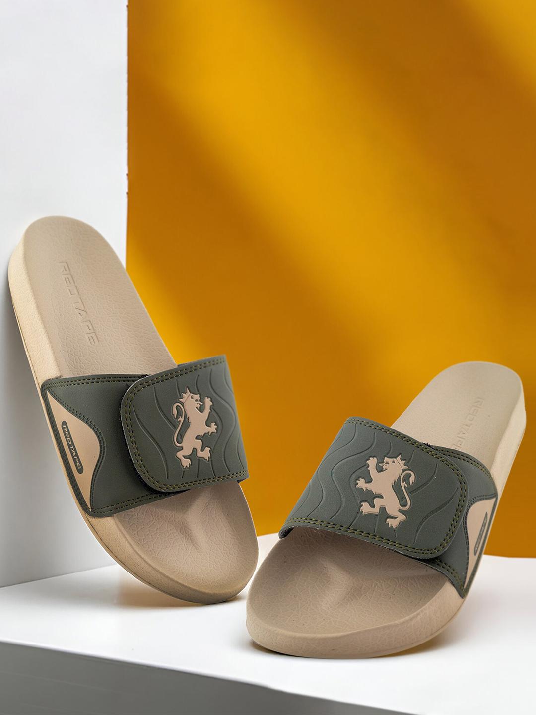 Buy Red Tape Men Printed Rubber Sliders Flip Flops for Men