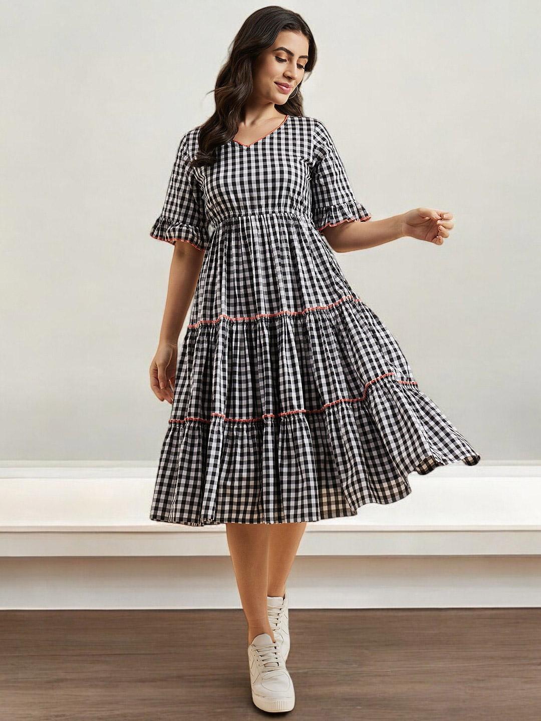 IMVAL インヴァル/ Check Layered Dress IMVO25 IMVAL / Check Layered Dress IMVAL / Check Layered Dress IMVO25