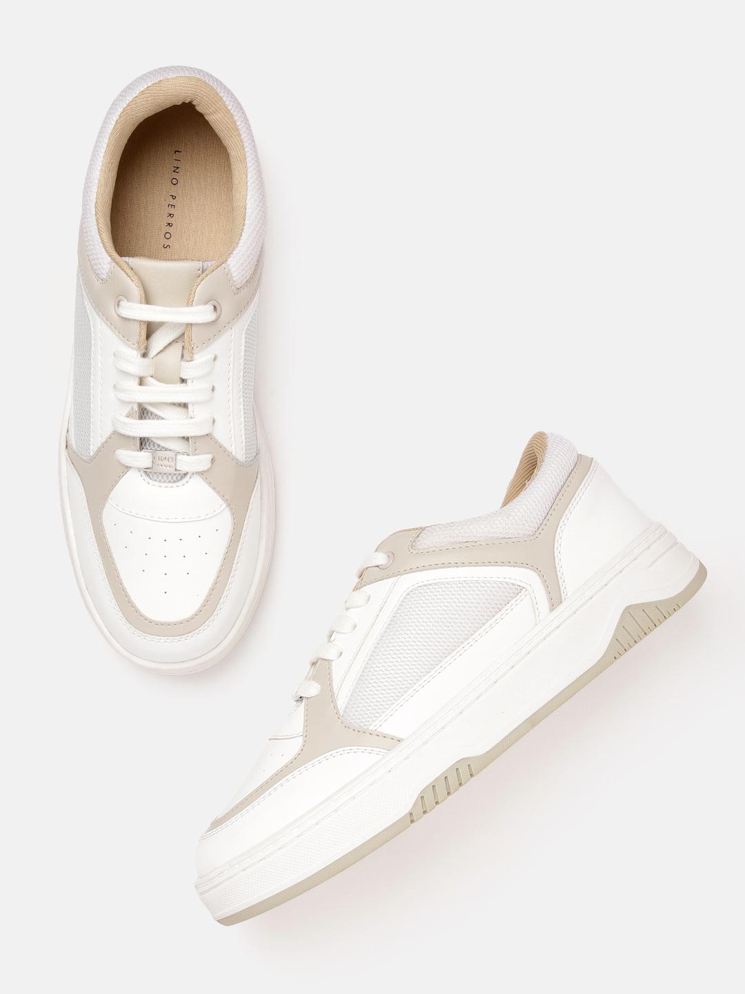 Womens Shoes Mimi Perforated Leather Sneaker Lino Perros