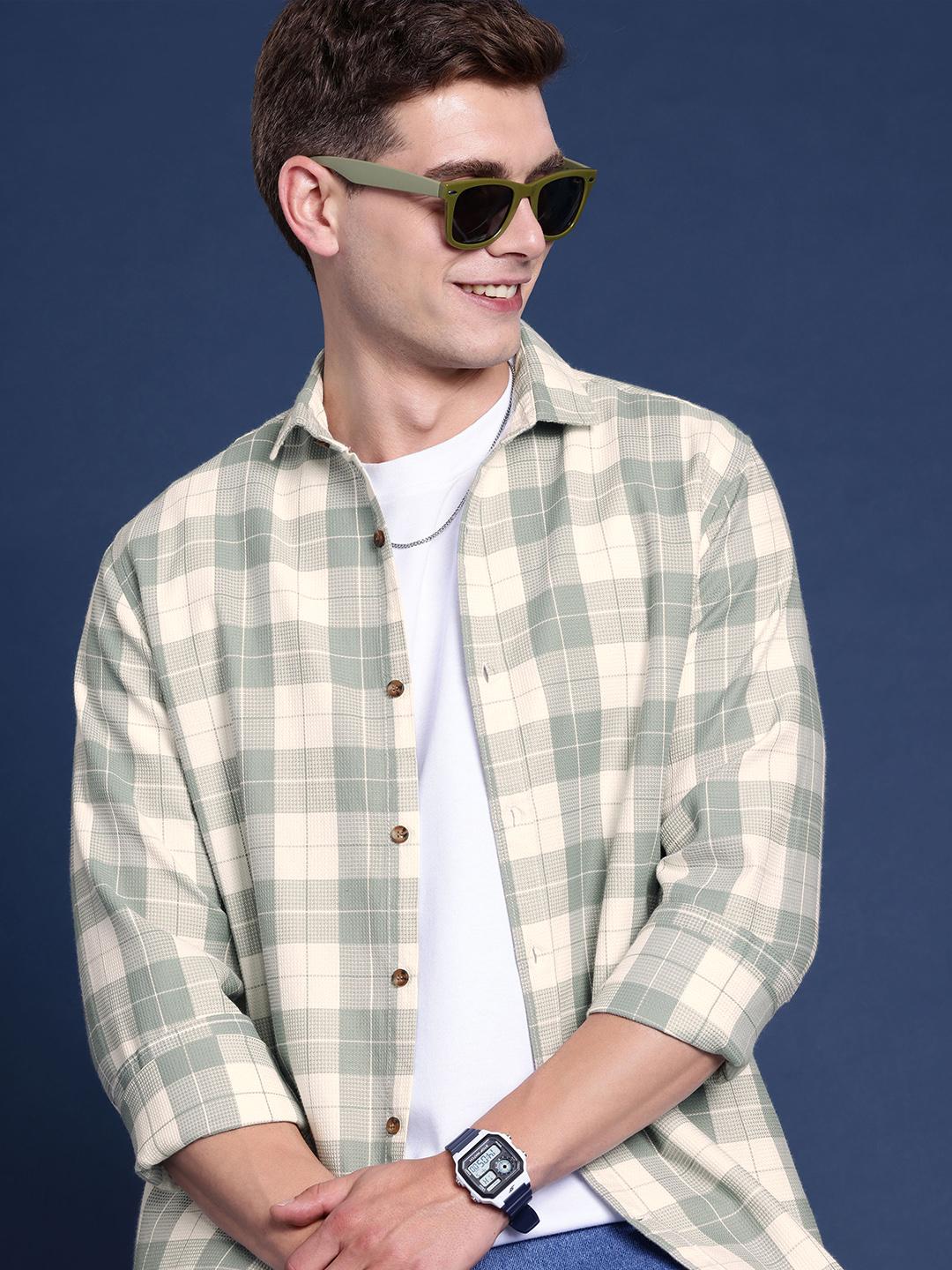 Mast & Harbour Men Checked Casual Shirt