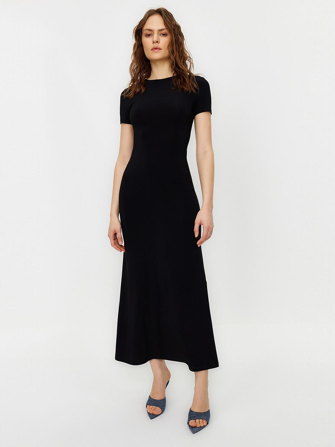 Trendyol Maxi Round Neck Dress
