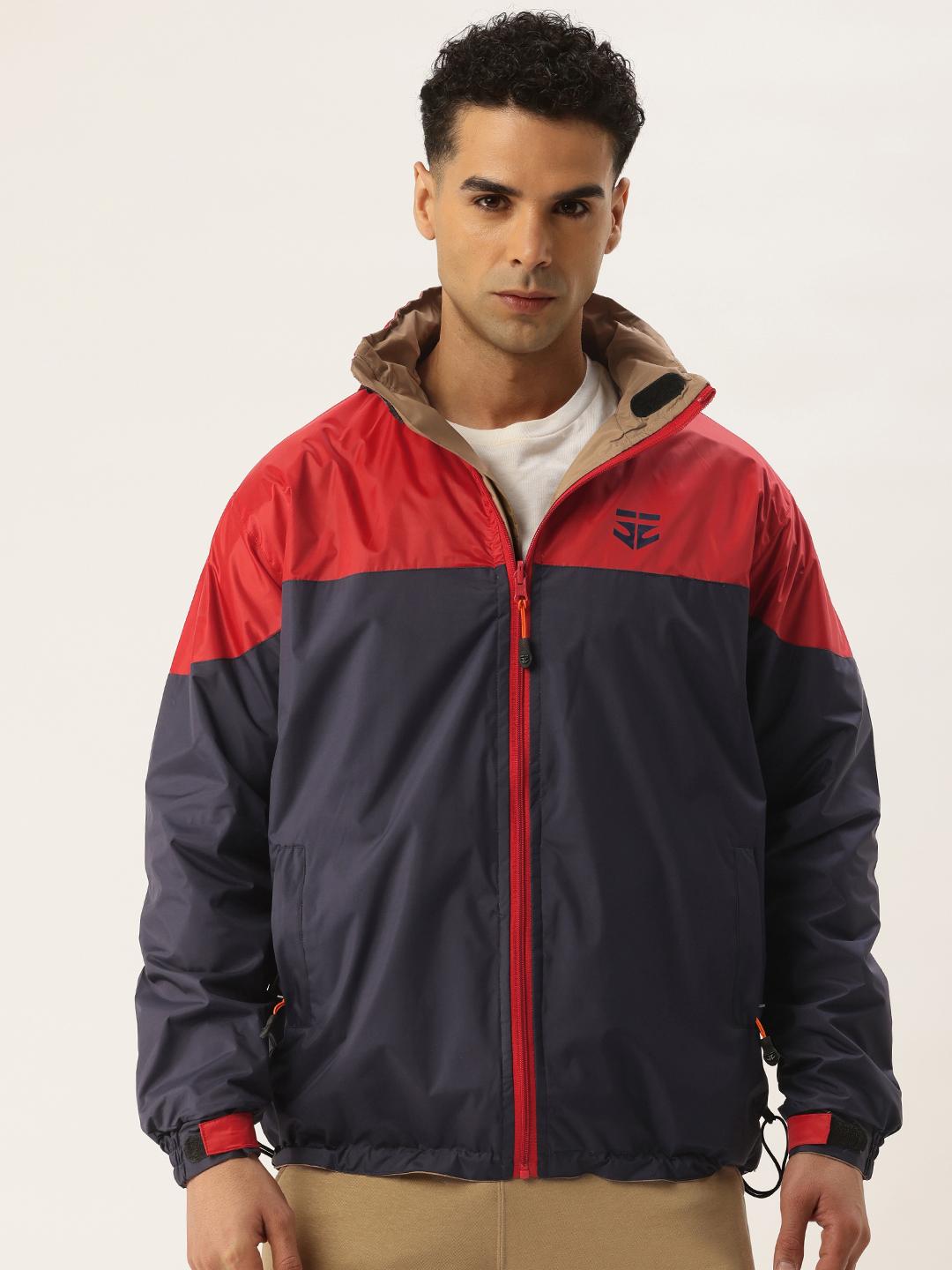 Buy Sports 52 wear Colourblocked Hooded Comfort Fit Reversible