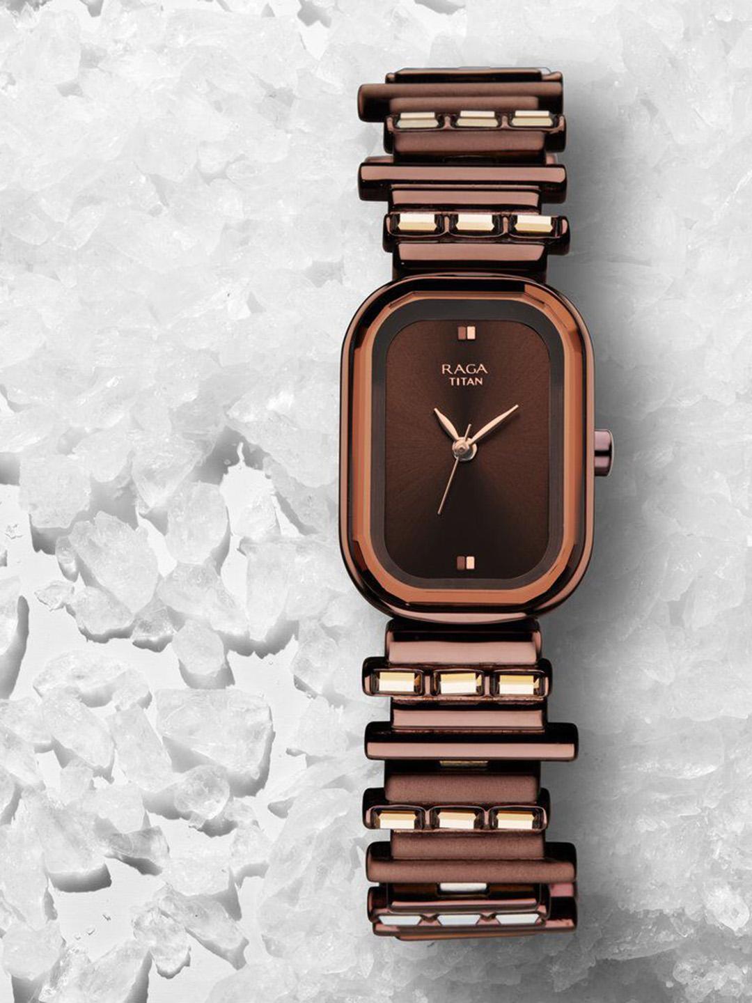 Titan Raga Love All Quartz Analog With Brown Dial Watch For Women - Nt95154qm01 - Image 1