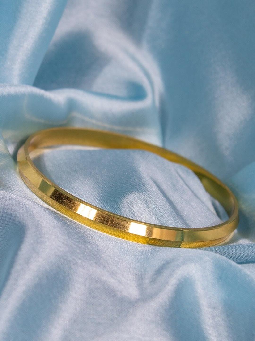 Buy Jewelz Men Gold-Plated Kada Bracelet Bracelet for Men