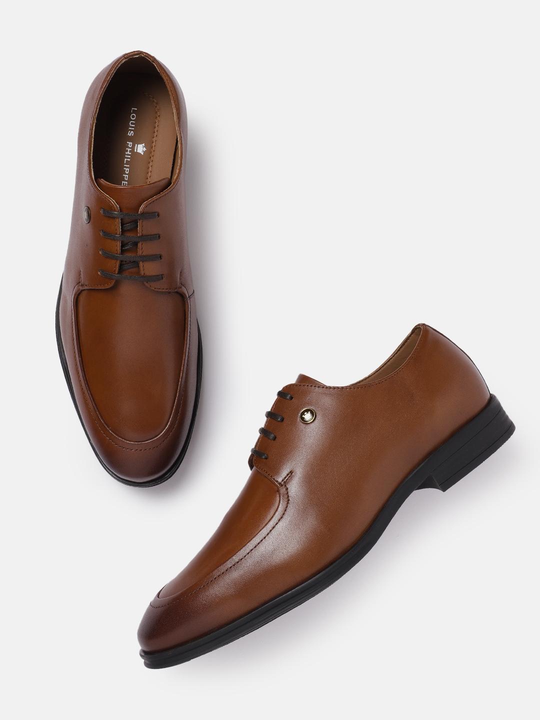 Louis Philippe Men Premium Leather Derby Shoes