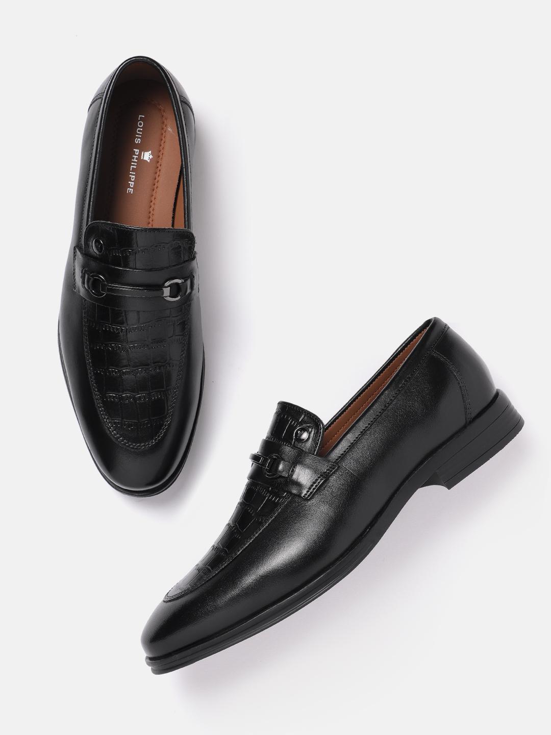 Oxford Shoes Louis Philippe Black Loafers Louis Philippe Men Semi
