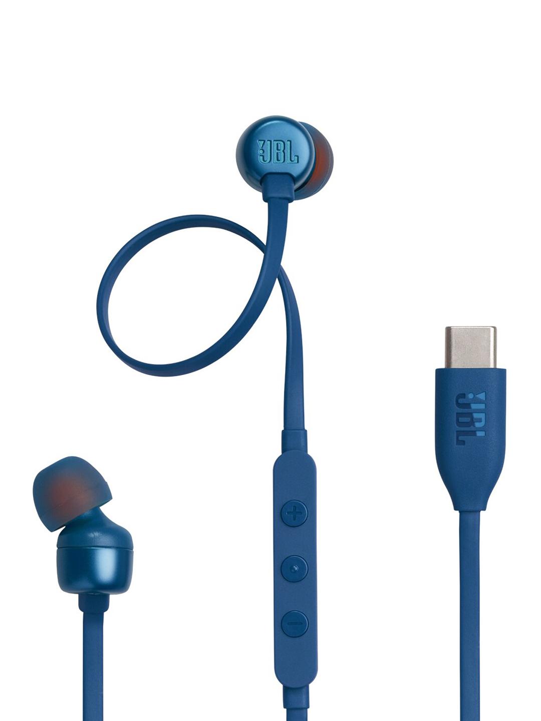 JBL Blue Tune 310C Wired Hi-Res Audio Headphones Blue - Image 1