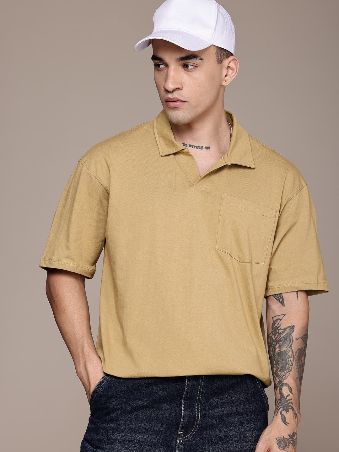 Buy The Roadster Life Co. Polo Collar Drop-Shoulder Sleeves Pure