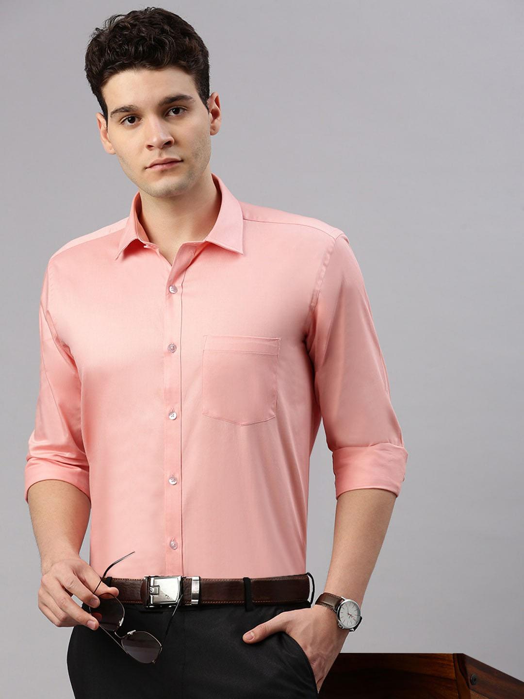 Buy ZEDD Classic Spread Collar Cotton Casual Shirt - Shirts for