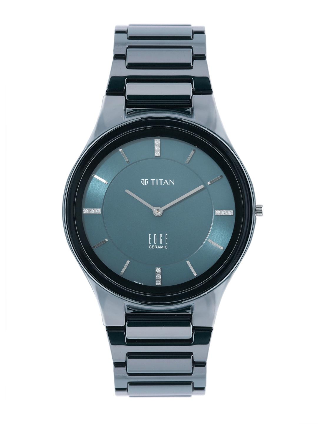 Titan Edge Ceramic Blue Dial Watch Men - Image 1